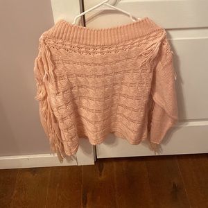 pink sweater